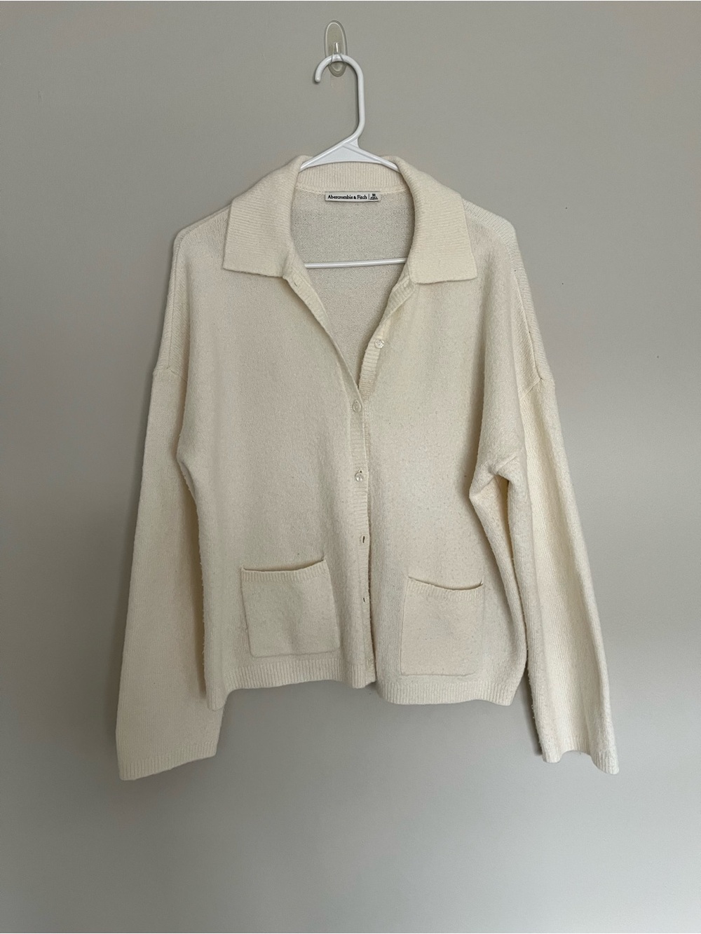Abercrombie & Fitch Collared Button-Up Cardigan